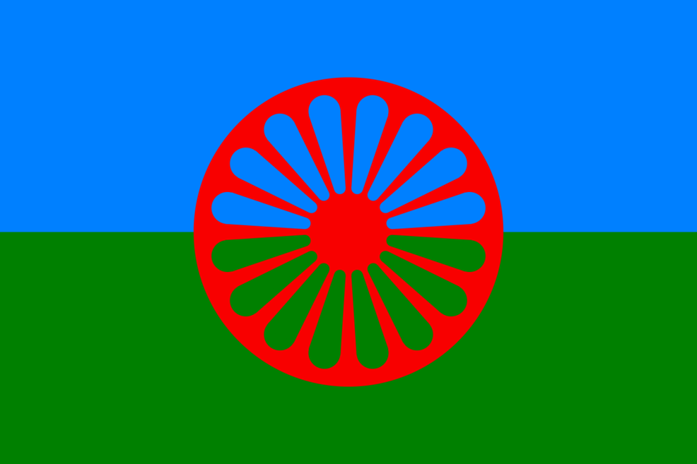 Romų vėliava