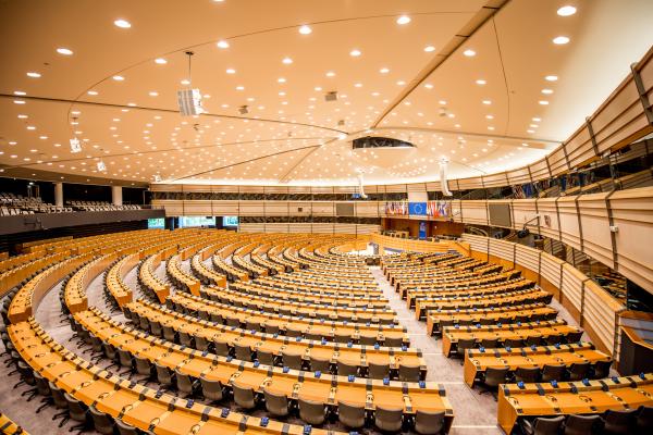 Europos parlamento salė Briuselyje